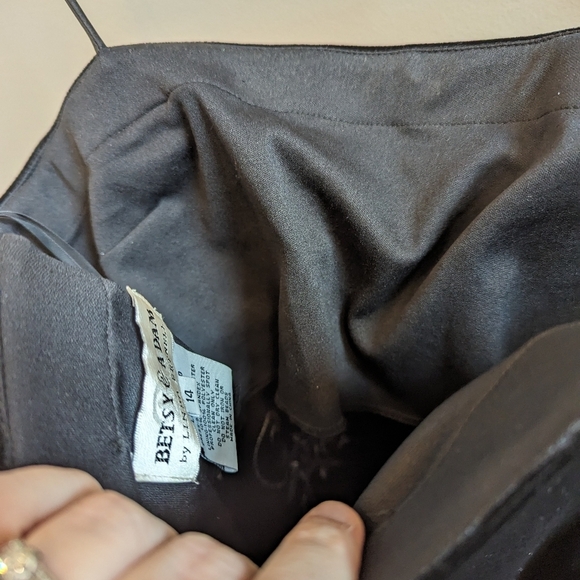 Vintage 90s Whimsigoth Embroidered Velvet Cocktail Dress - Picture 6 of 7